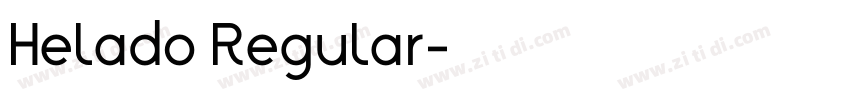 Helado Regular字体转换